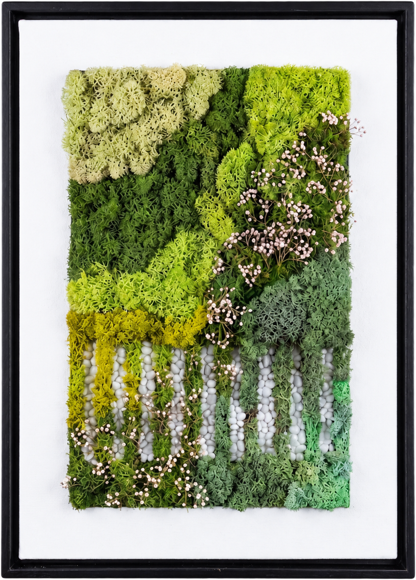 Simple Frame — #0538 — Handcrafted moss art by AguaClara Studio