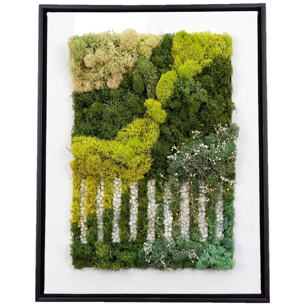 Simple Frame — #0530 — Handcrafted moss art by AguaClara Studio