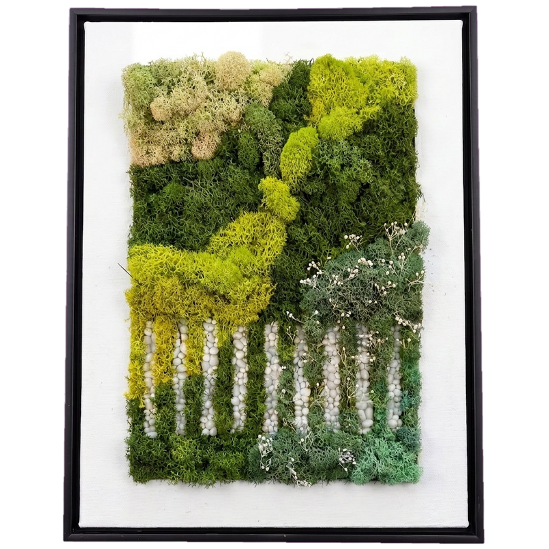 Simple Frame — #0530 — Handcrafted moss art by AguaClara Studio