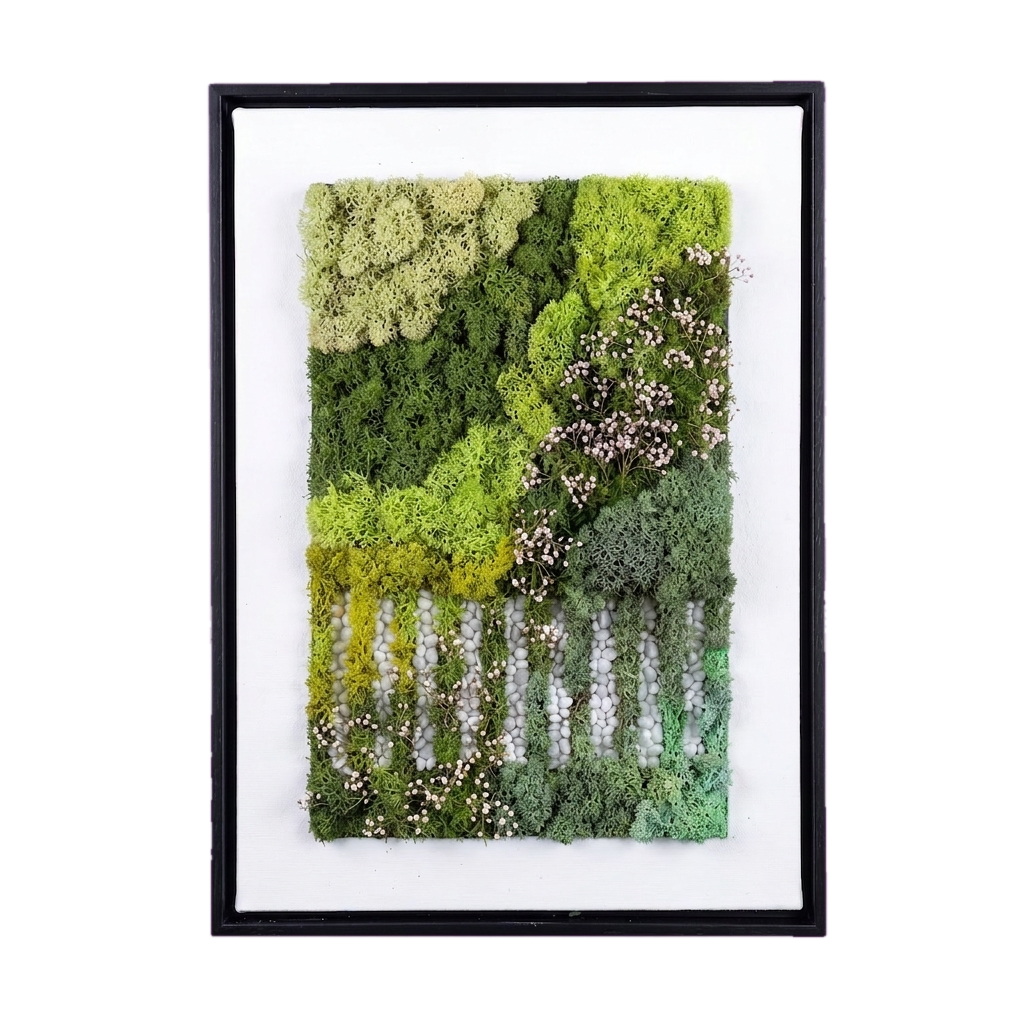 Simple Frame — #0538 — Handcrafted moss art by AguaClara Studio