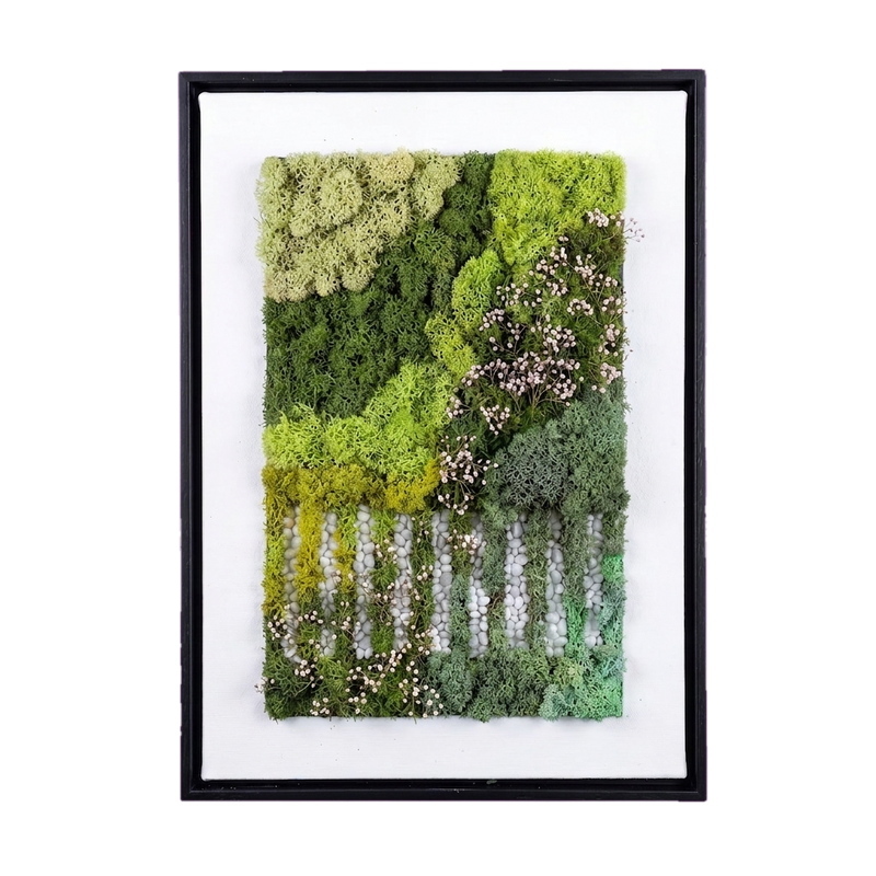 Simple Frame — #0538 — Handcrafted moss art by AguaClara Studio
