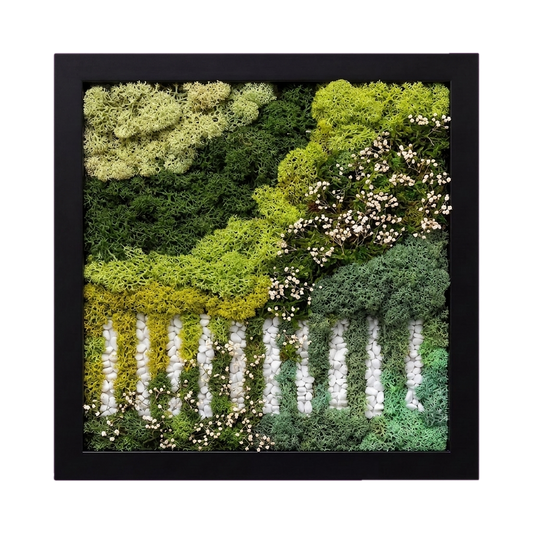 Simple Frame — #0539 — Handcrafted moss art by AguaClara Studio