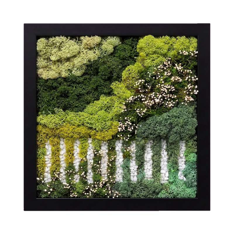 Simple Frame — #0539 — Handcrafted moss art by AguaClara Studio