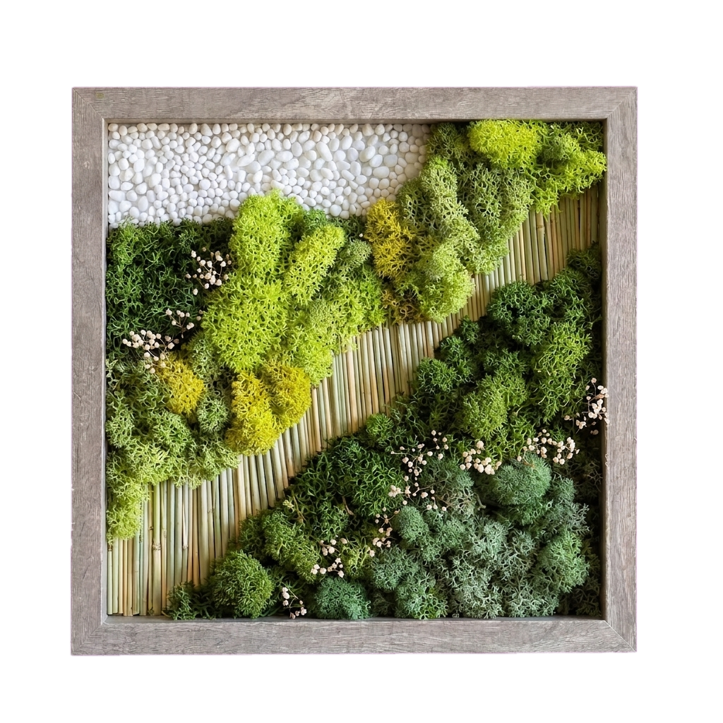 Simple Frame — #0548 — Handcrafted moss art by AguaClara Studio