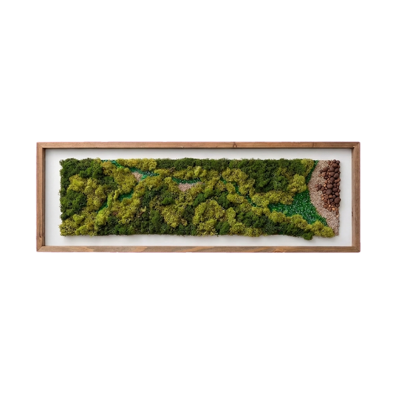 Simple Frame — #0611 — Handcrafted moss art by AguaClara Studio